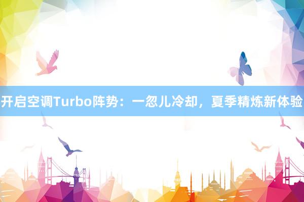 开启空调Turbo阵势：一忽儿冷却，夏季精炼新体验